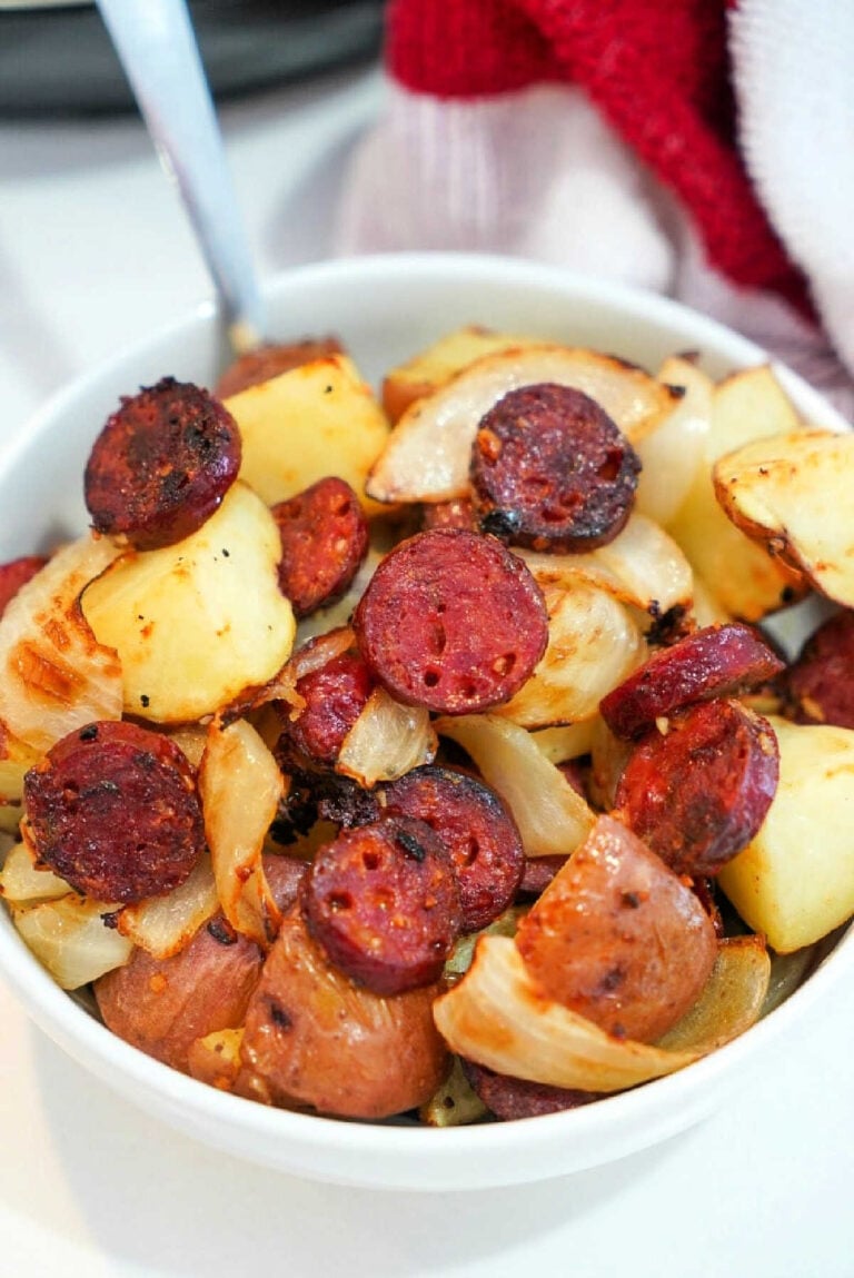 Air Fryer Sausage and Potatoes - Ninja Foodi Sausage and Potatoes