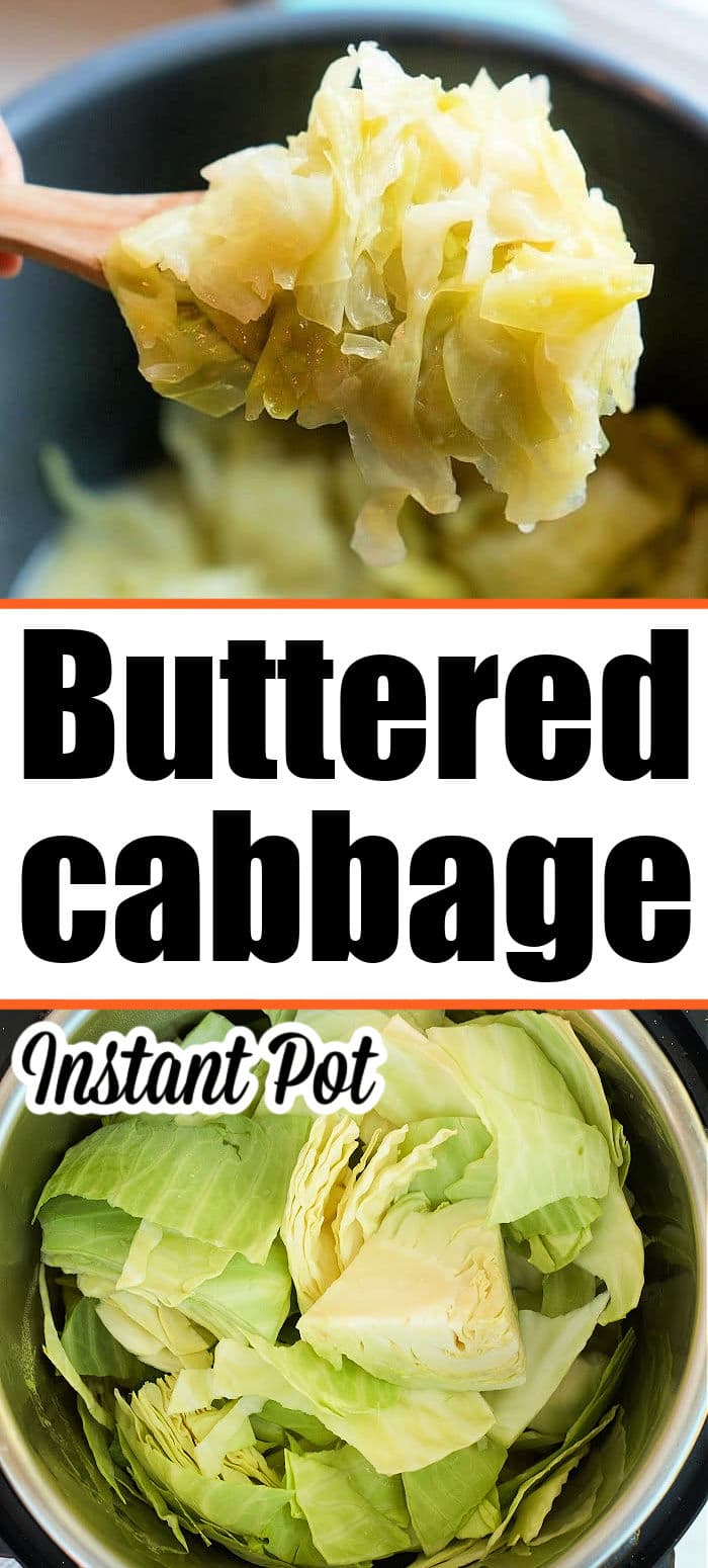 Buttered Pressure Cooker Cabbage Instant Pot Buttered Cabbage