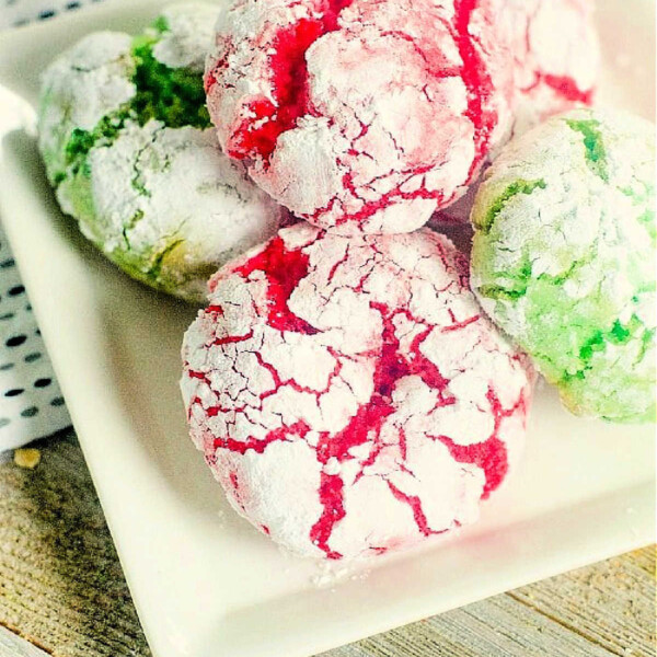 cake mix crinkle cookies