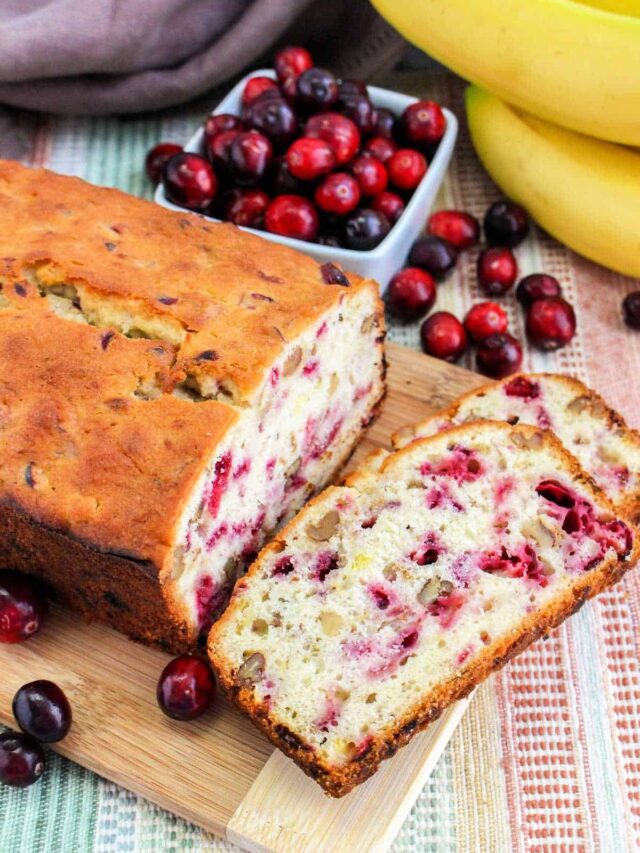 Banana Bread with Cranberries · The Typical Mom