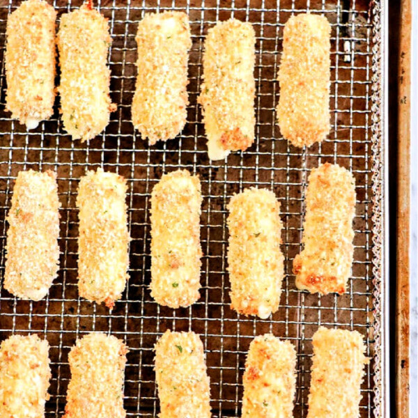 homemade mozzarella sticks