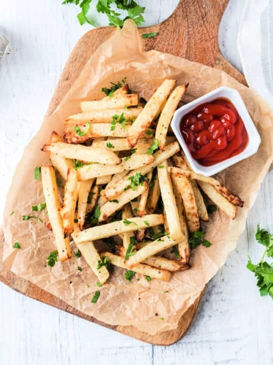 Frozen Waffle Fries in Air Fryer Ninja Foodi Frozen Waffle Fries