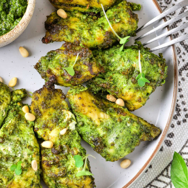 Air Fryer Pesto Chicken