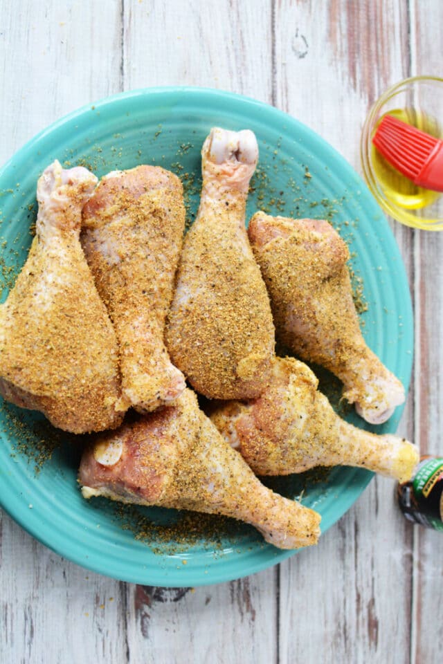Killer Grilled Chicken Drumsticks at 400 with Dry Rub