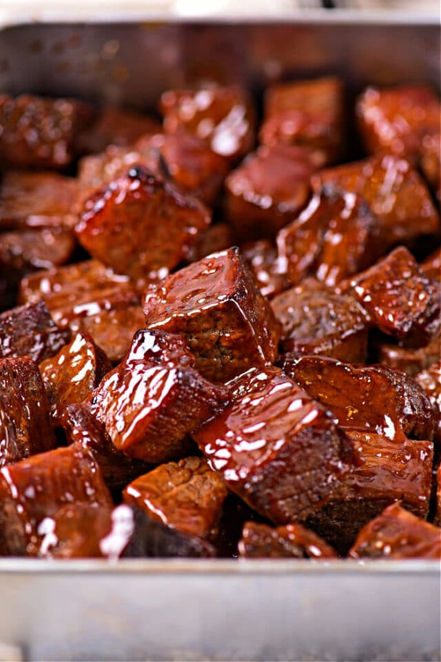 Poor Mans Chuck Roast Burnt Ends in Oven Steak Bites in Oven