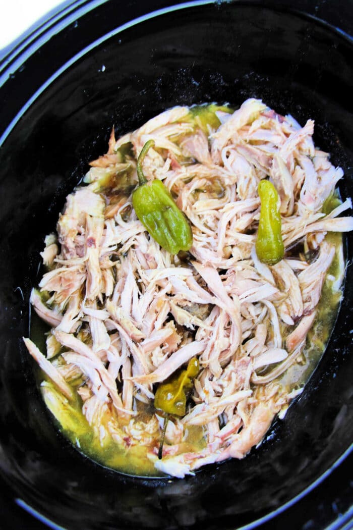 Crockpot Pepperoncini Chicken