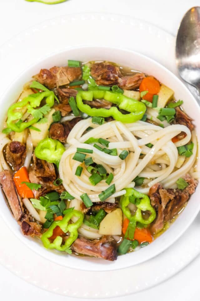 Vietnamese Oxtail Pho Recipe - Oxtail Noodle Soup on Stove or IP