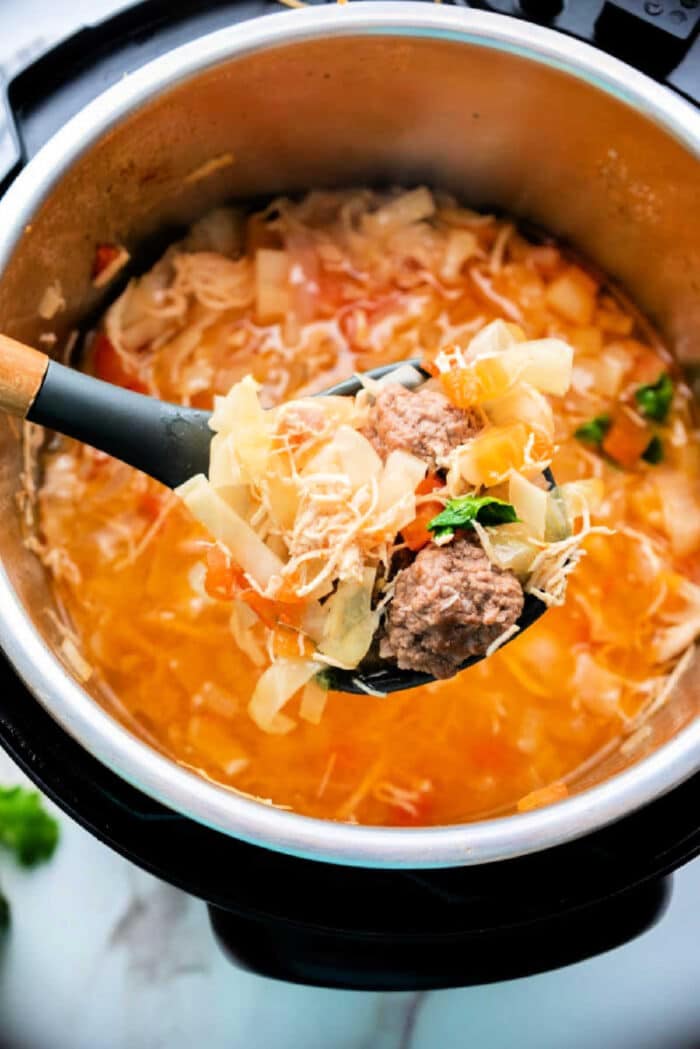 Chicken cabbage soup instant pot hot sale