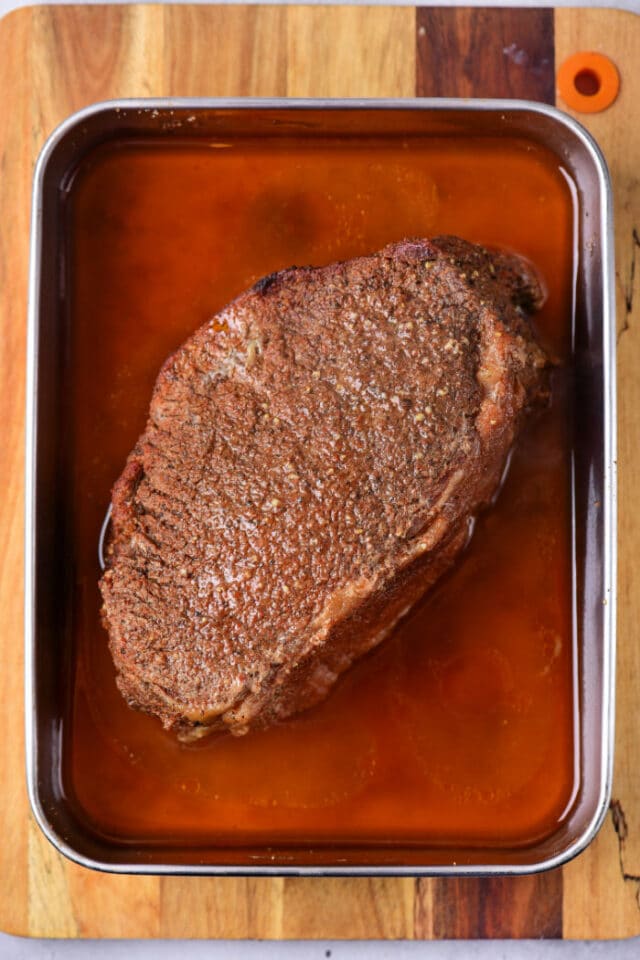 Poor Mans Chuck Roast Burnt Ends in Oven Steak Bites in Oven