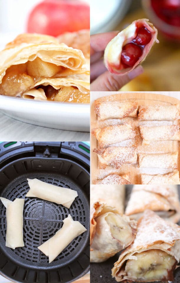How to Make Dessert Egg Rolls in Air Fryer or Deep Fried