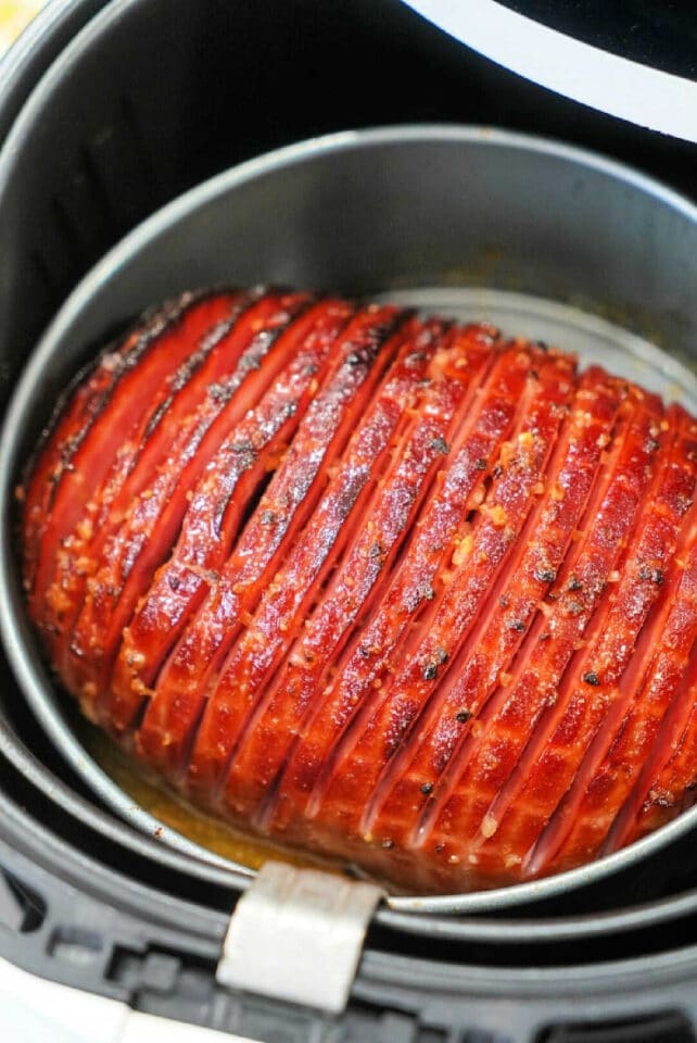 Air Fryer Ham with Pineapple - Small Ham in Air Fryer