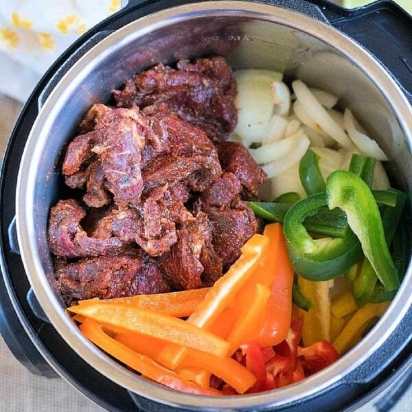 instant pot beef fajitas