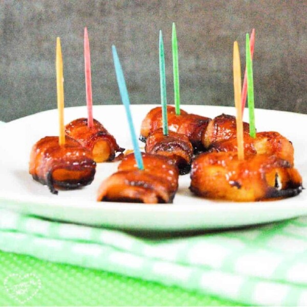 Bacon Wrapped Pineapple Bites