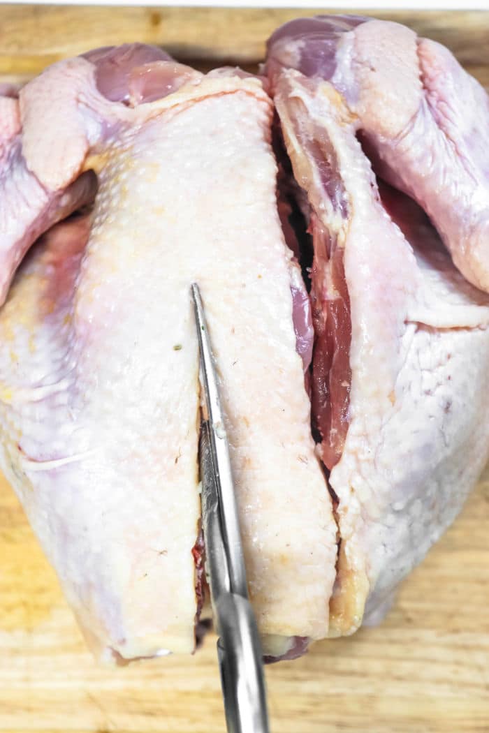 How to Cut a Spatchcocked Chicken