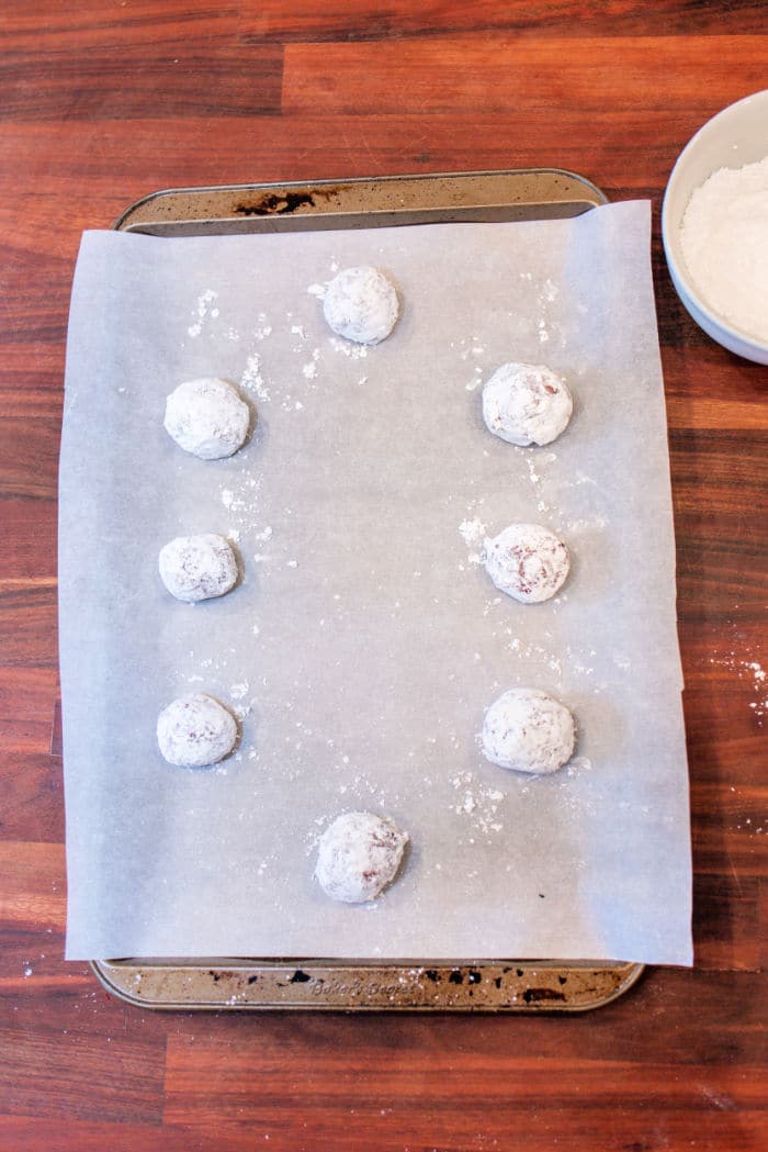 Red Velvet Crinkle Cookies with Cake Mix