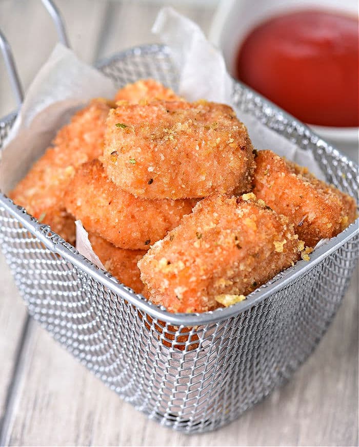Crispy Salmon Bites in Air Fryer Fried Salmon Bites Ninja Foodi