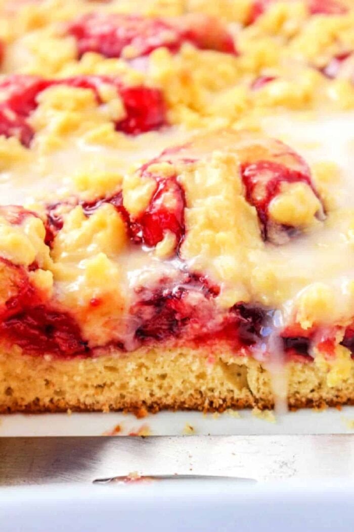 cherry coffee cake with cake mix