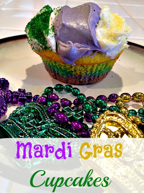 mardi gras cupcakes