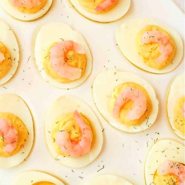 mini shrimp deviled eggs