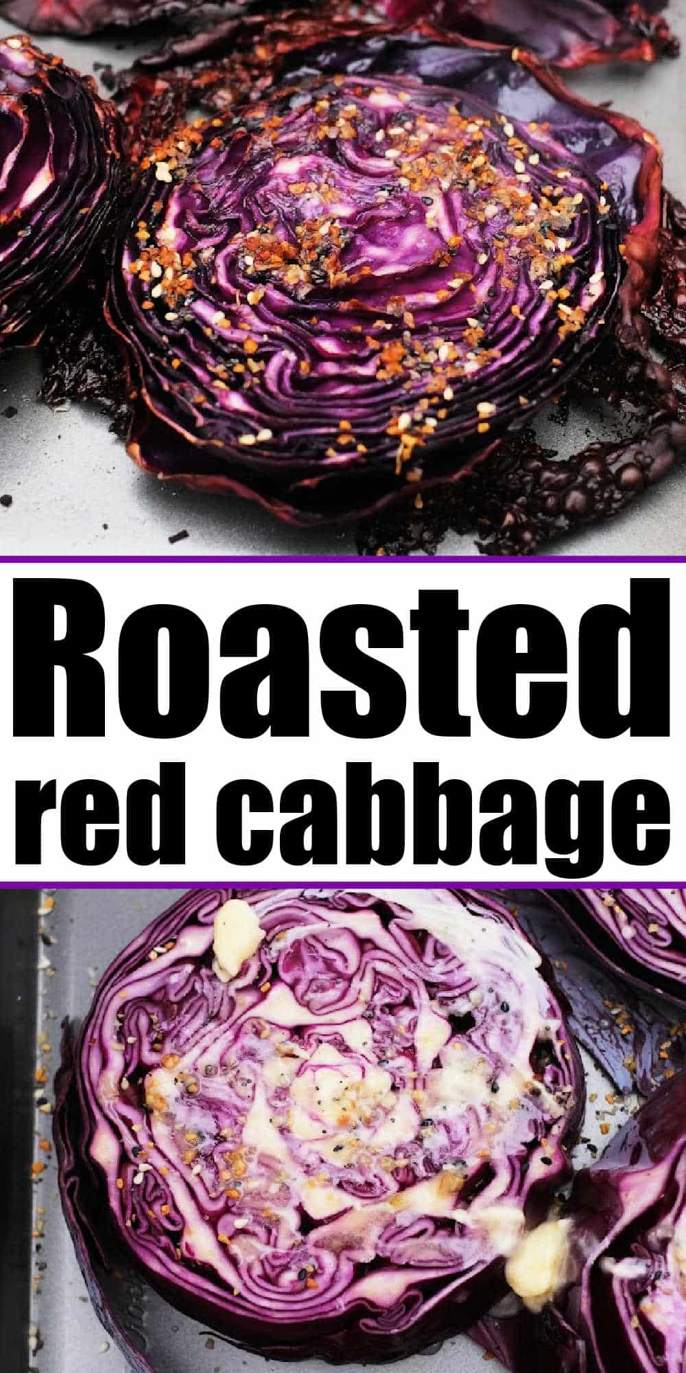 Roasted Red Cabbage Steaks in Oven Recipe for Red Cabbage