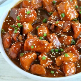 slow cooker sesame chicken thighs