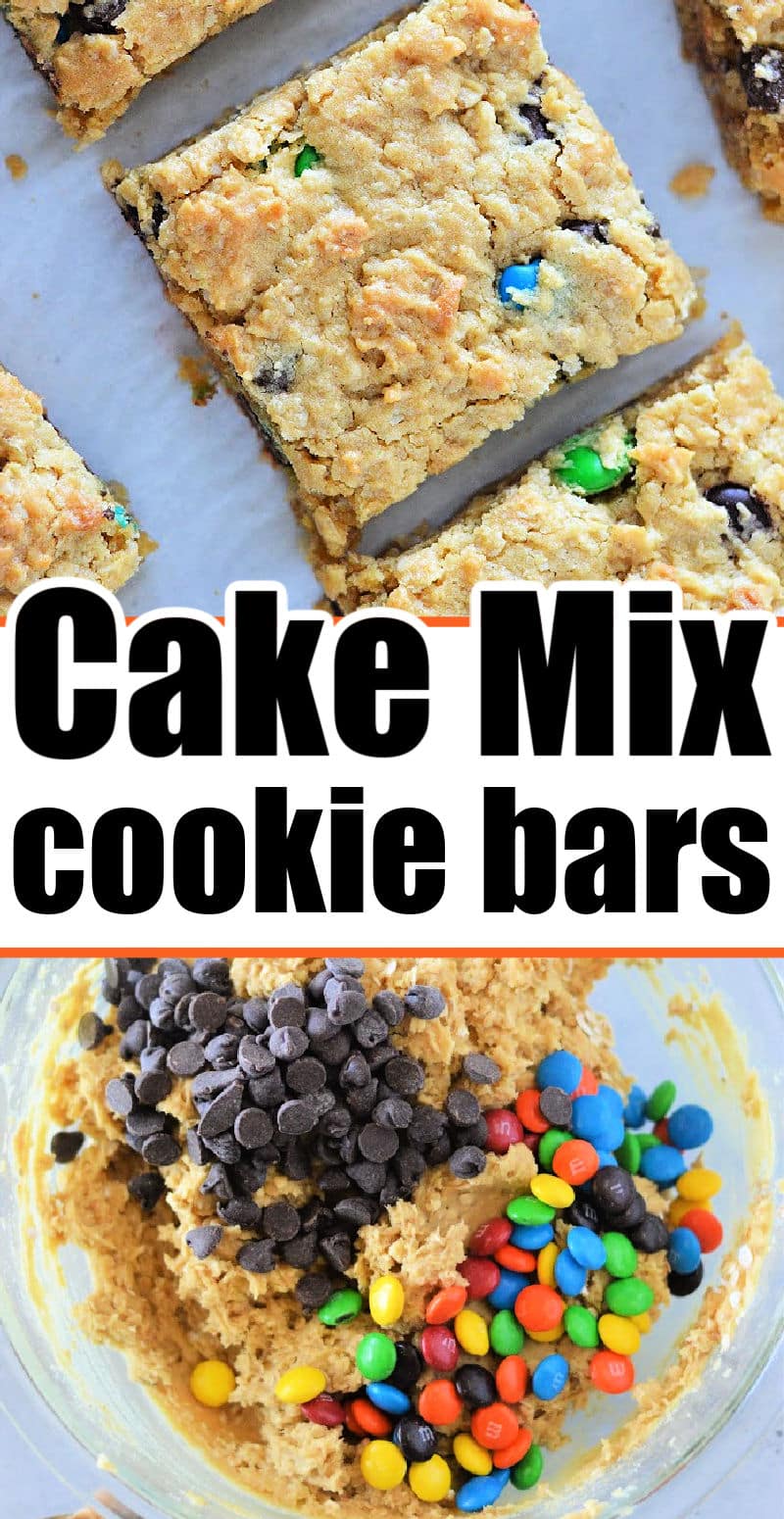 Cookie Bars From Cake Mix - Cake Mix Monster Cookie Bars