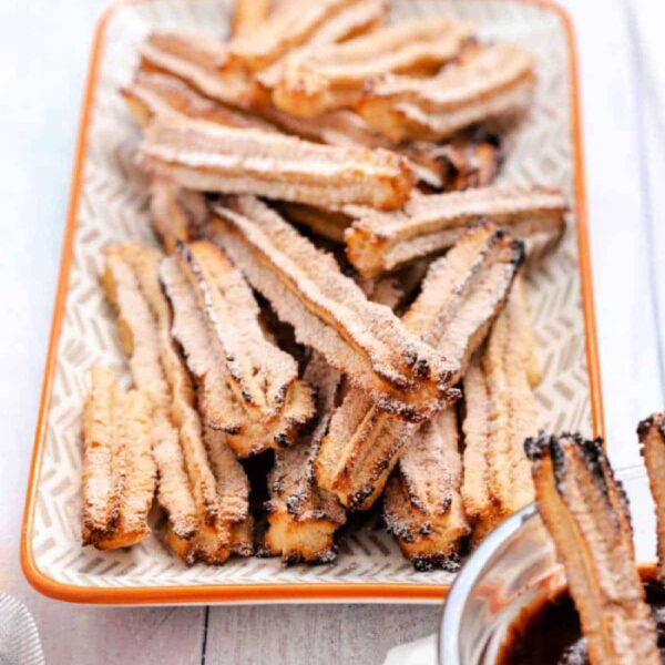 Air Fryer Chocolate Filled Churros