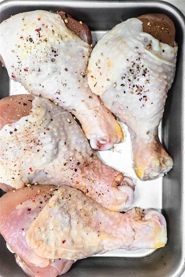 Chicken Legs in Smoker