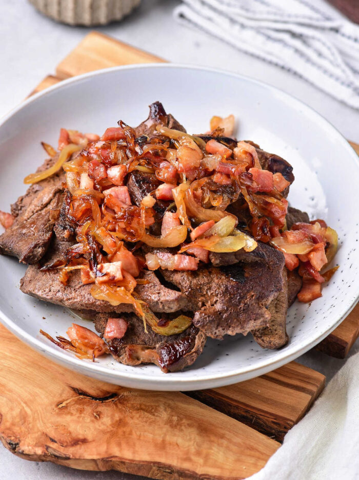 How to Cook Beef Liver and Onions on the Stove Pan Fry Liver