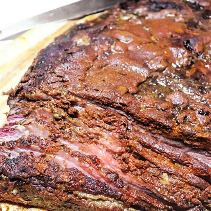 Dry Rub Brisket Flat Smoked Smoked Whole Brisket on Traeger