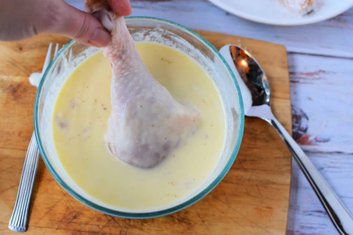 Pan Fried Chicken Legs with Flour Deep Fried Drumsticks