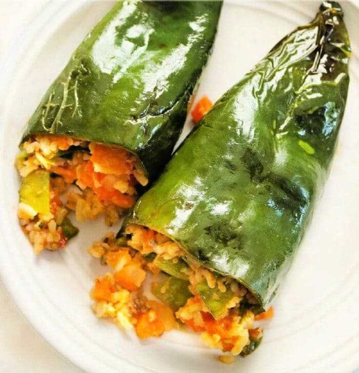 grilled stuffed poblano peppers