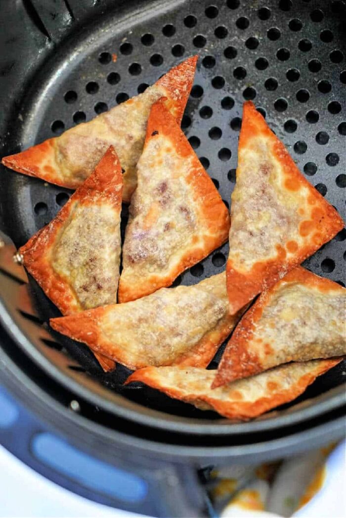 homemade air fryer wontons