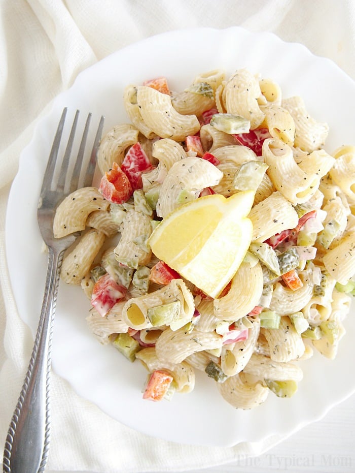 pickle pasta salad no sour cream