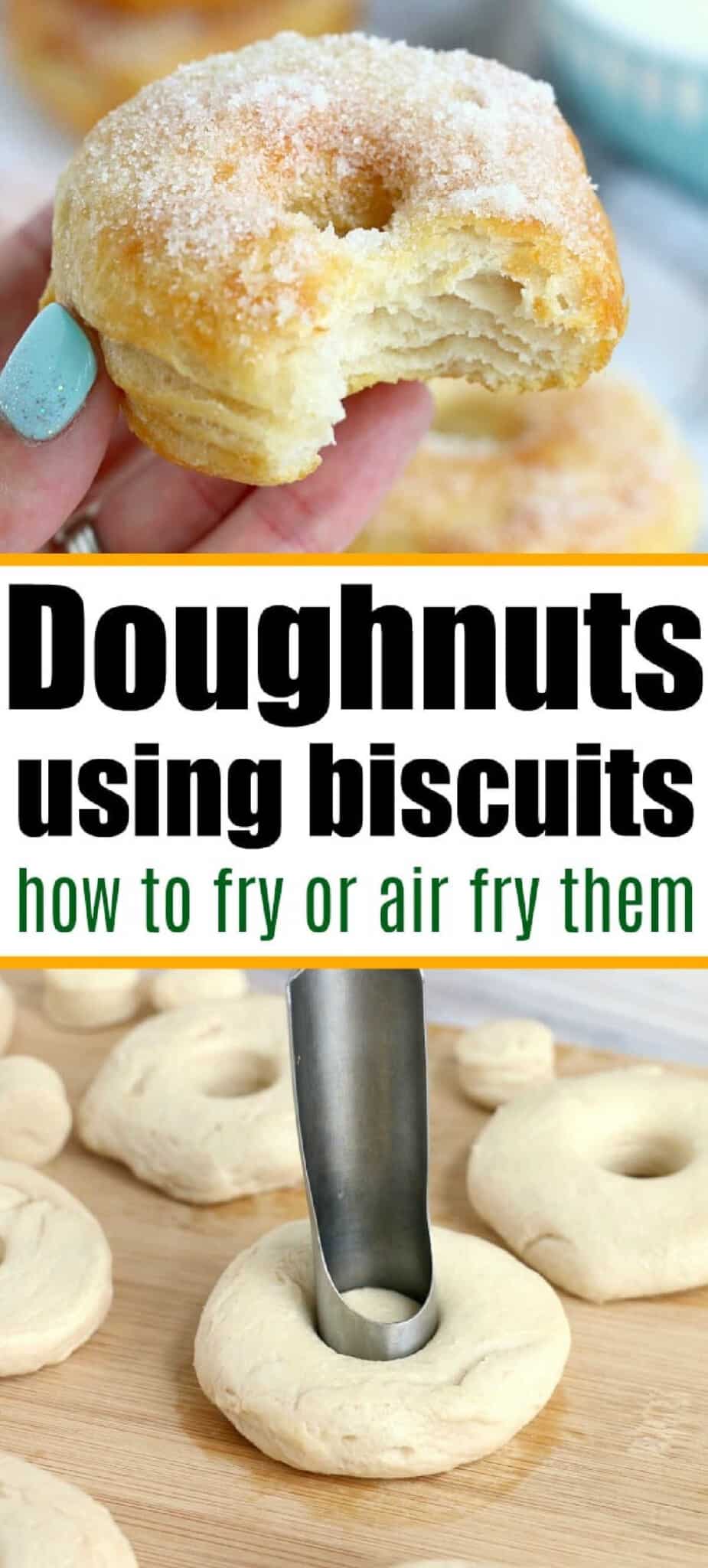 Fried or Air Fryer Biscuit Donuts Ninja Foodi Biscuit Donuts