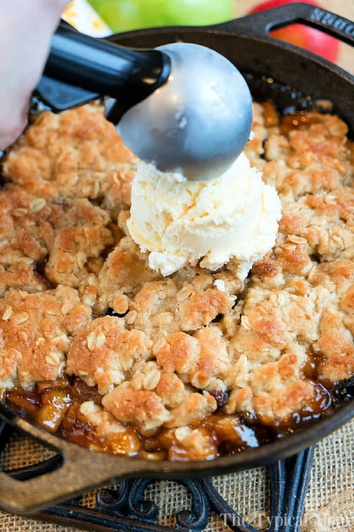 skillet apple crisp