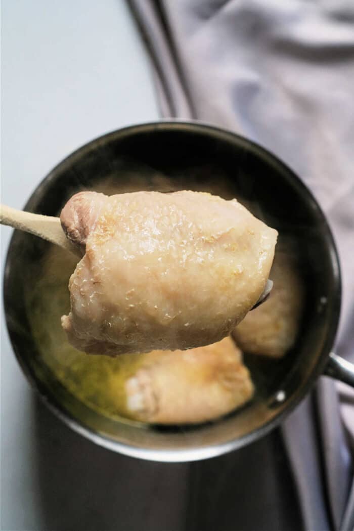 Boiled Chicken Thighs