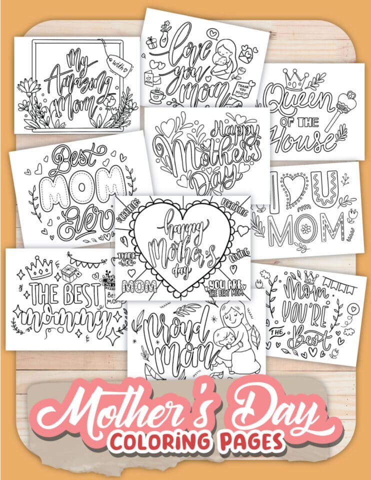 10 Mothers Day Coloring Pages Free Printable Mothers Day Cards