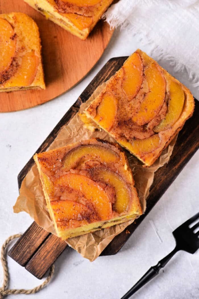 Peach Cake Recipe with Fresh Peaches