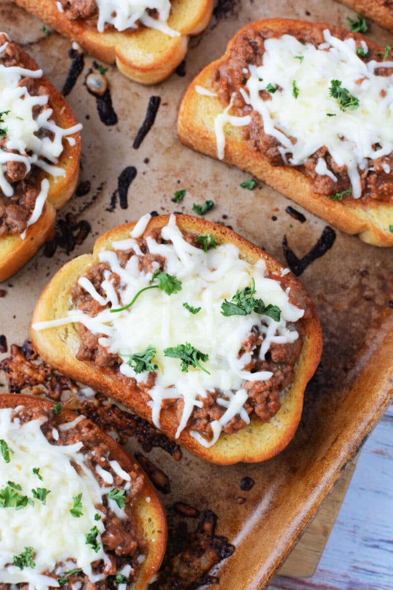 Texas Toast Sloppy Joes (Open Face)