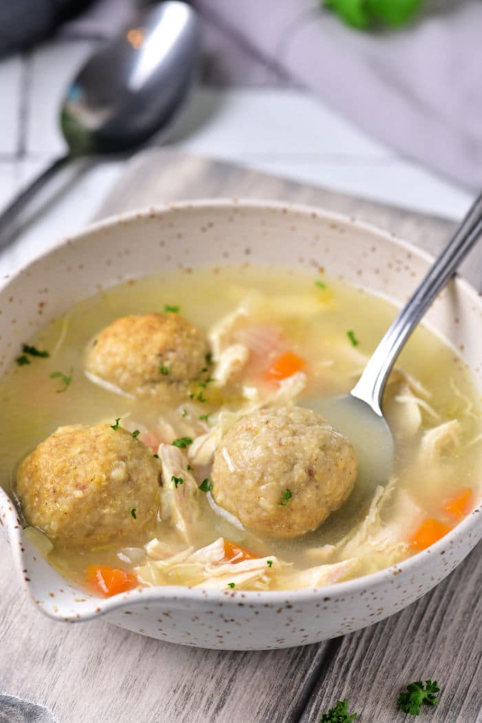 Homemade Chicken Matzo Ball Soup & Frozen Matzo Ball Soup