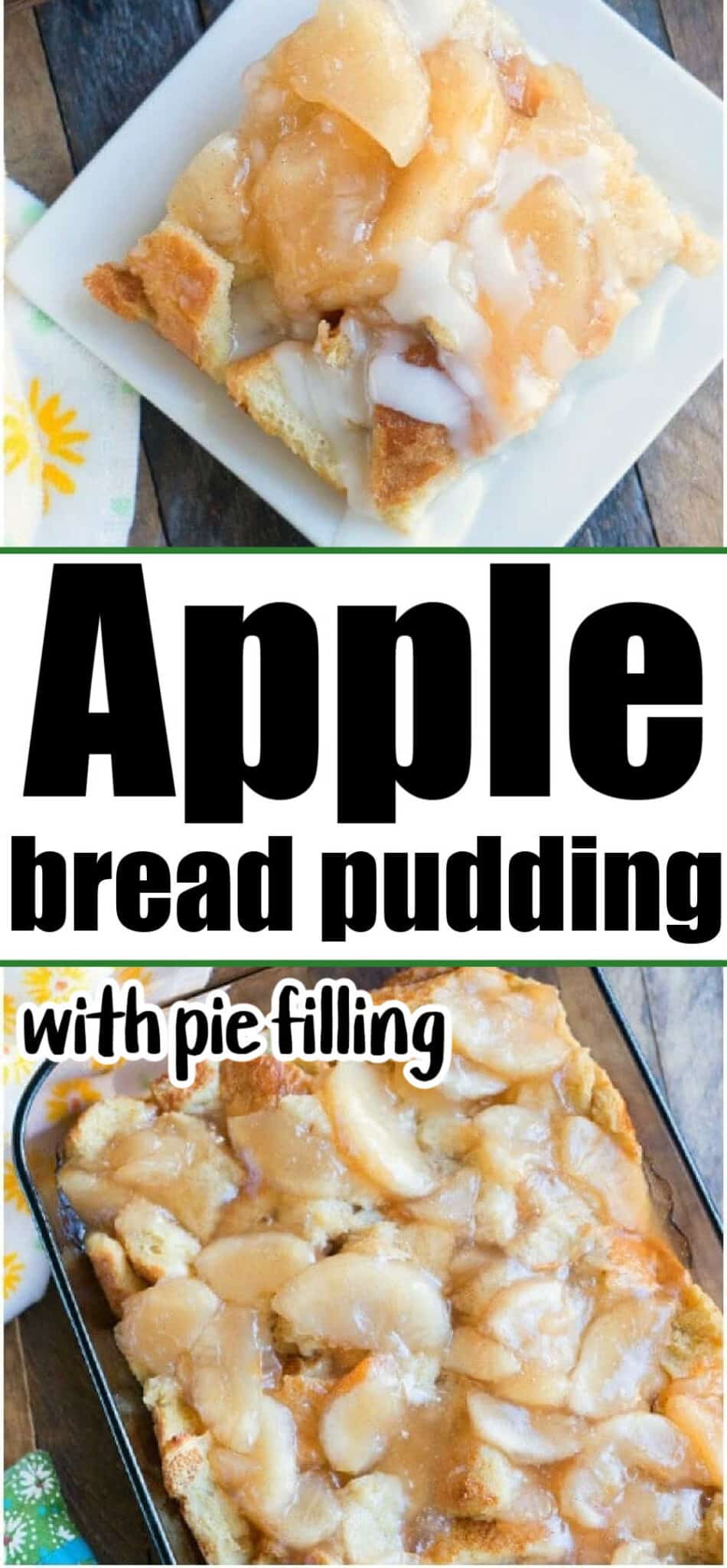 From Scratch Easy Apple Pie Bread Pudding With Apple Pie Filling