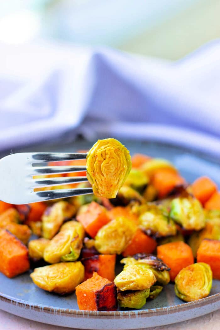 Brussel Sprouts and Sweet Potatoes