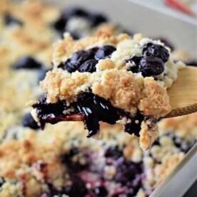 Cake Mix Blueberry Cobbler