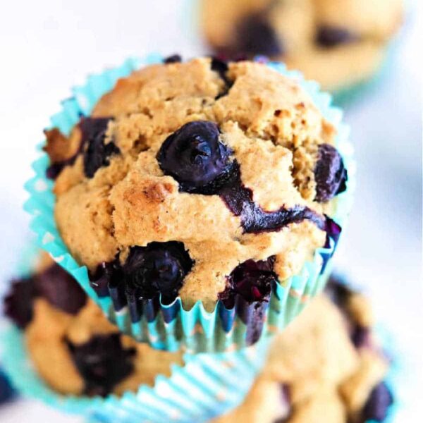 Healthy Oat Blueberry Bran Muffins