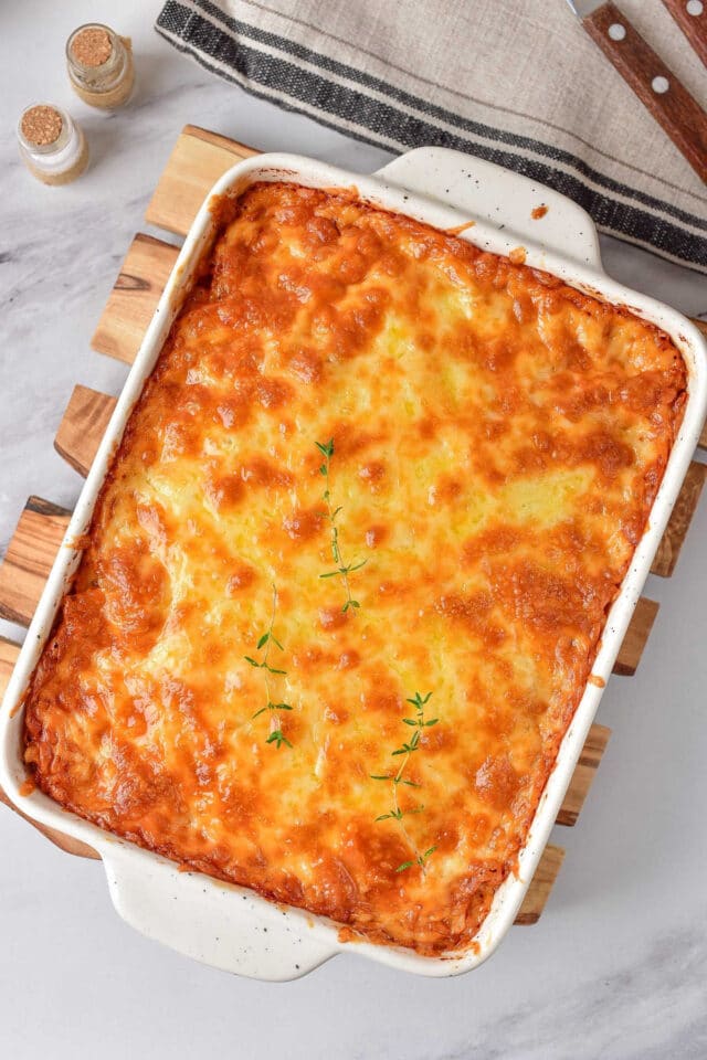 Baked Creamy Mac and Cheese with Heavy Cream at 400 Degrees