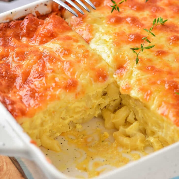 Baked Creamy Mac and Cheese with Heavy Cream at 400 Degrees