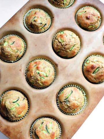 apple zucchini muffins