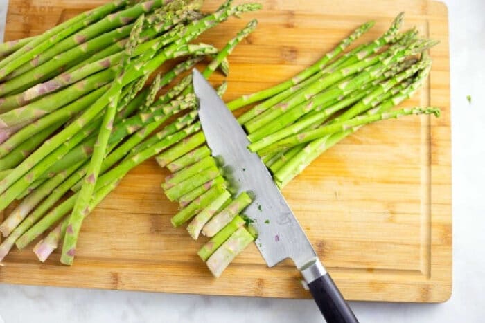 how to trim asparagus