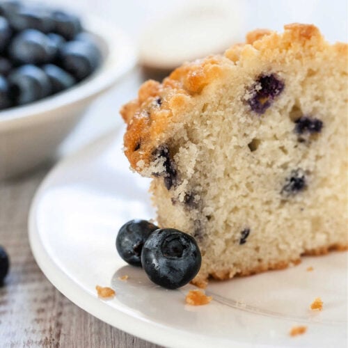 3 Ingredient Cake Mix Blueberry Muffins with Pie Filling